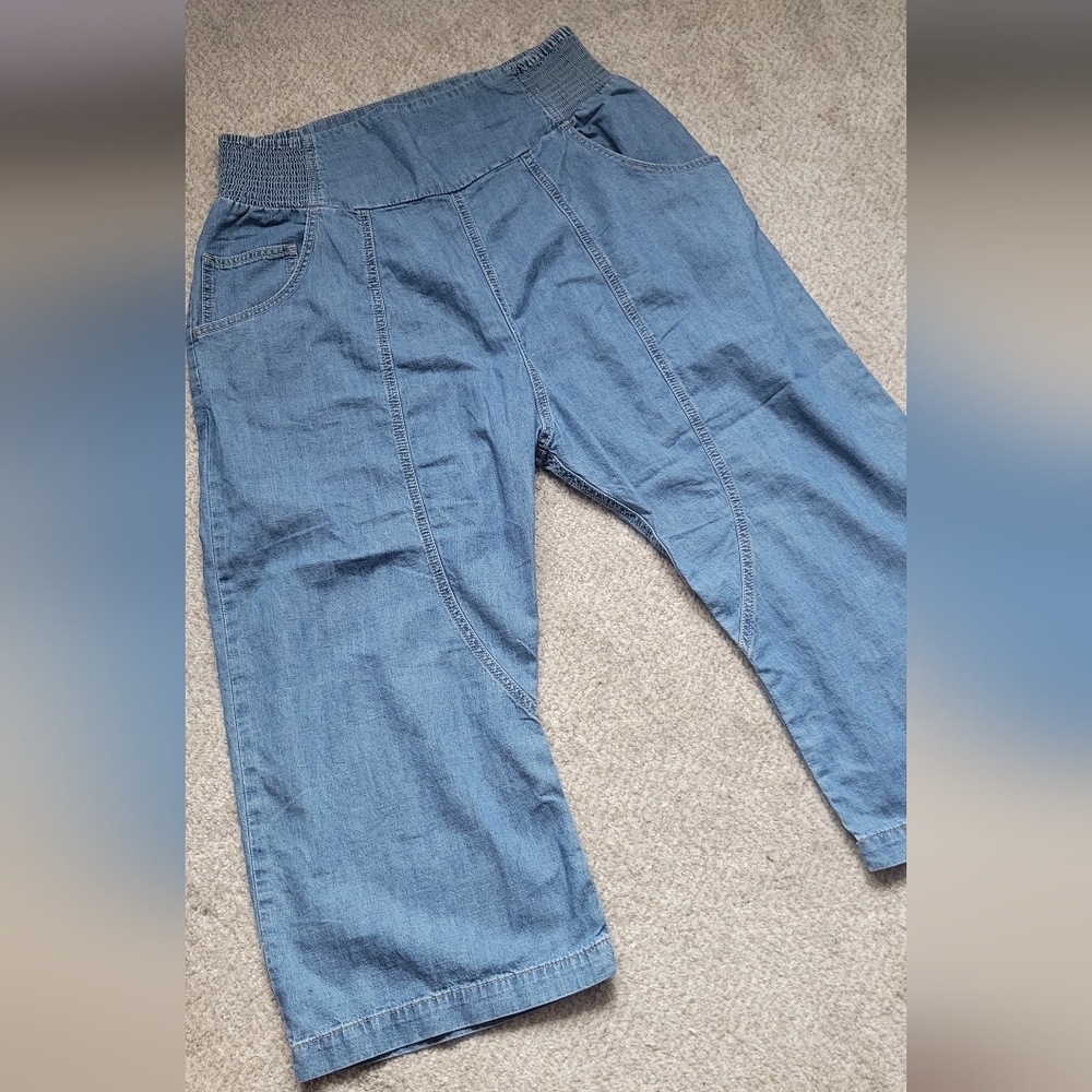We The Free Lnan Crop Harem Jeans Size L - Picture 3 of 11